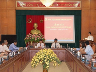 Ra mắt Trang thông tin điện tử Ban Nội chính Trung ương