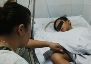 Bé trai 9 tuổi bị rắn lục cắn rối loạn đông máu nặng