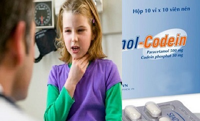 Thận trọng dùng thuốc chứa Codein để trị ho cho trẻ