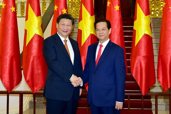 Thủ tướng Nguyễn Tấn Dũng hội kiến Chủ tịch nước Trung Quốc Tập Cận Bình