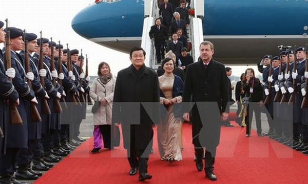 Chủ tịch nước Trương Tấn Sang đang có chuyến thăm cấp Nhà nước tới Đức. Ảnh: TTXVN