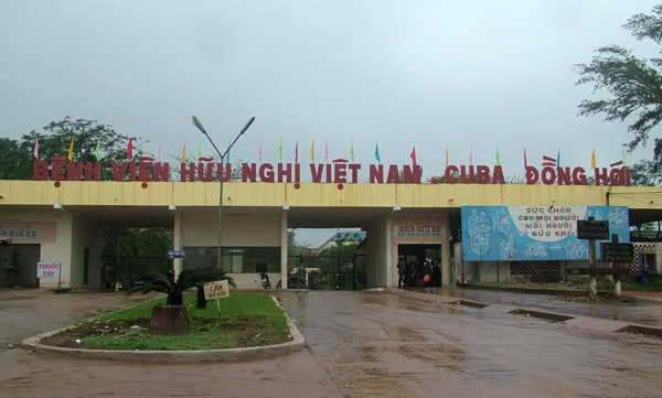 Bệnh viện Hữu nghị Việt Nam - CuBa, Đồng Hới, nơi xảy ra sự việc.