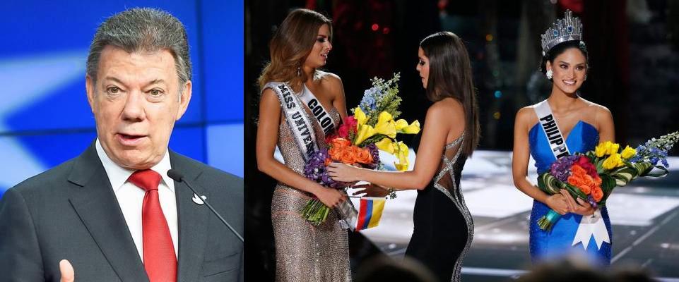 Tổng thống Colombia, Hoa hậu Mỹ lên tiếng sự cố nhầm vương miện