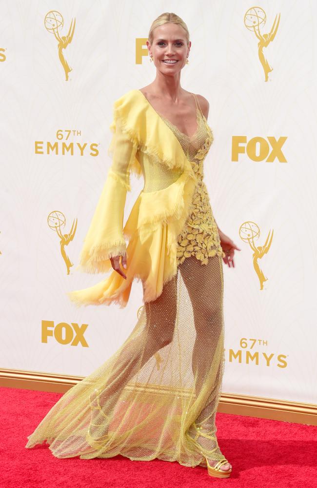 Heidi Klum tại sự kiện  Primetime Emmy Awards ở Los Angeles.