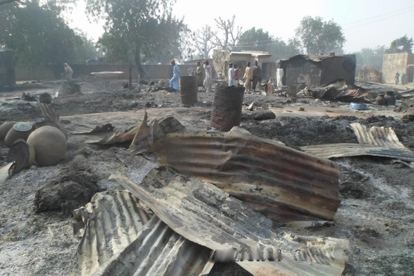 Hiện trường sau vụ tấn công kinh hoàng của nhóm khủng bố Boko Haram