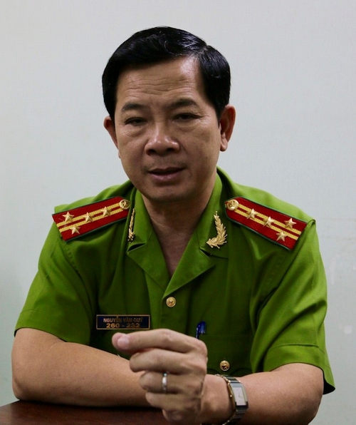 Đại tá Nguyễn Văn Quý, nguyên Trưởng công an huyện Bình Chánh. Ảnh: N.C.