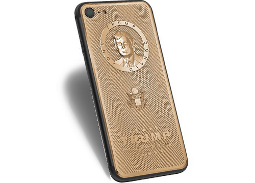 iPhone 7 khắc hình Donald Trump mạ vàng giá 3.500 USD