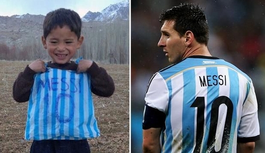 Nghẹn lòng giây phút cậu bé &quot;áo nilon&quot; gặp mặt Messi