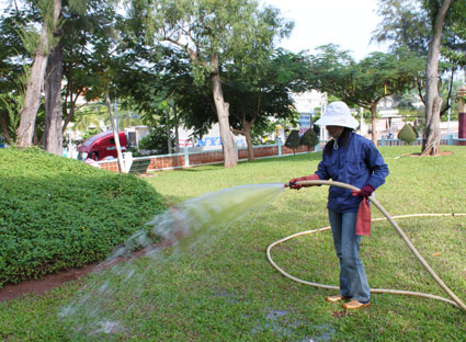 Hà Nội: Mỗi năm cắt cỏ 18 lần, tưới nước 138 lần
