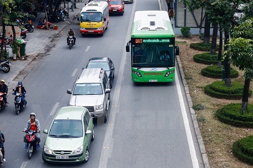 Buýt nhanh BRT sắp chạy dọc Đại lộ Thăng Long