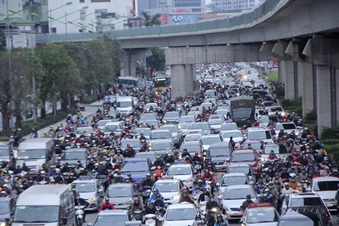 Hình ảnh tắc đường kinh hoàng chiều cuối năm ở Hà Nội