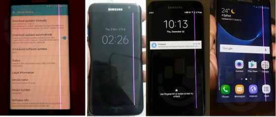 Samsung Galaxy S7 Edge gặp lỗi màn hình