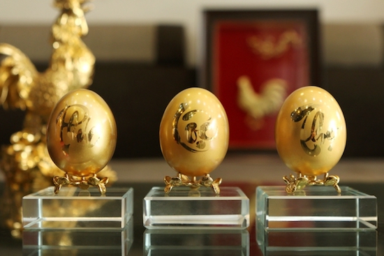 Chiêm ngưỡng bộ trứng vàng 30 lượng của đại gia Quảng Ninh