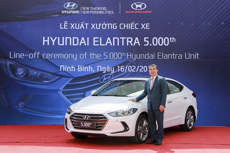 Chiếc Hyundai Elantra thứ 5.000 tại Việt Nam vừa xuất xưởng
