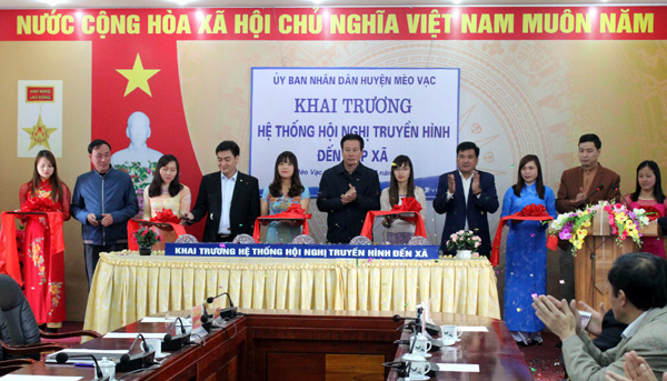 110 điểm cầu hội nghị truyền hình được sử dụng tại Hà Giang