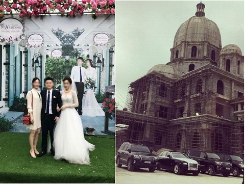 Đám cưới ngợp siêu xe bên lâu đài của đại gia Ninh Bình
