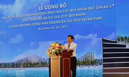 Bộ trưởng Nguyễn Ngọc Thiện cho rằng, quần thể FLC Quy Nhơn đã thay đổi cơ cấu, diện mạo du lịch của tỉnh Bình Định, đặc biệt trong phân khúc nghỉ dưỡng hạng sang.