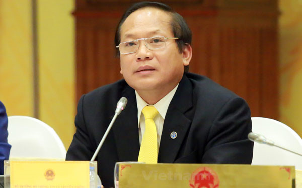 Bộ trưởng Trương Minh Tuấn trả lời chất vấn chiều ngày 18/4 (ảnh VOV).