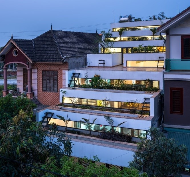 Căn nhà có diện tích 110 m2 ở vùng nông thôn thuộc tỉnh Hà Tĩnh.
