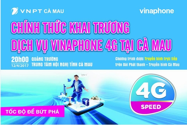 VNPT sắp chính thức khai trương 4G tại Cà Mau