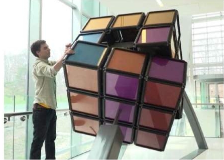 Sinh viên Mỹ chế tạo khối rubik lớn nhất thế giới