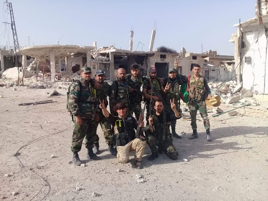 Quân đội Syria ở thị trấn Halfaya