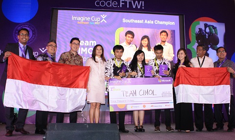 Sinh viên Indonesia giành giải đặc biệt Microsoft Imagine Cup 2017 Đông Nam Á