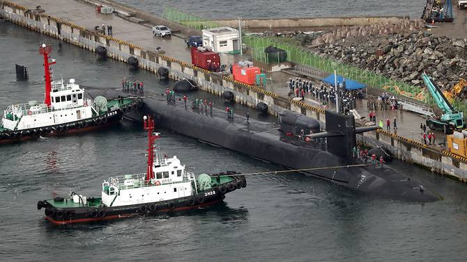 Kho vũ khí 154 tên lửa trên tàu ngầm Mỹ tới Triều Tiên