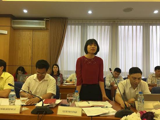 Bà Nguyễn Thị Mai - Phó Cục trưởng Cục Tư pháp