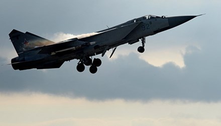 Tiêm kích đánh chặn MiG-31. Ảnh: Bộ Quốc phòng Nga