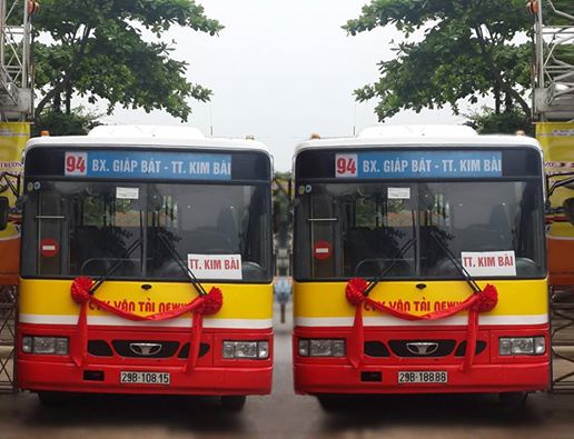 Hà Nội khai trương 2 tuyến bus mới đi ngoại thành