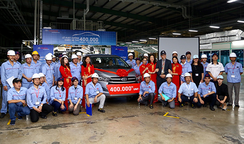 Toyota Việt Nam xuất xưởng chiếc ô tô thứ 400.000