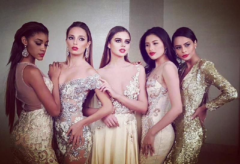 Nguyễn Thị Thành cùng 4 Hoa hậu Chile, Panama, Moldova và Ukraine được chọn quay quảng cáo cho nhãn hàng tài trợ cuộc thi. (Ảnh: Miss Eco International 2017)