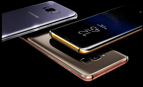Ngỡ ngàng trước bộ đôi Samsung Galaxy S8 và S8 Plus mạ vàng 24k
