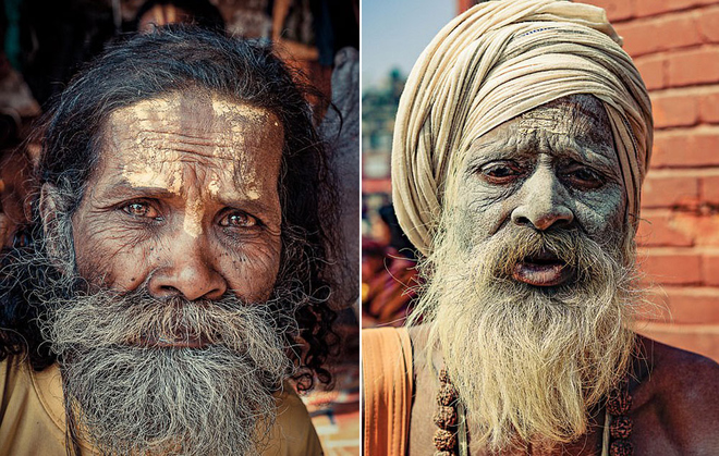 Theo Omar, những người mộ đạo này sẽ trang trí và vẽ mặt theo phong cách của các vị thần mà họ tôn sùng, hiến tế bản thân. Họ cũng được coi là chết một cách hợp pháp ở Nepal và Ấn Độ. Thậm chí, họ còn tham dự chính tang lễ của mình.