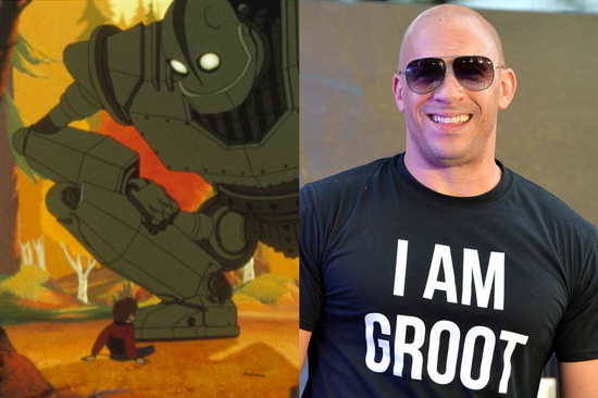 Vin Diesel từng lồng tiếng cho nhân vật The Iron Giant năm 1999