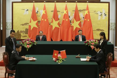 ​Chủ tịch nước Trần Đại Quang hội đàm với Tổng Bí thư, Chủ tịch Trung Quốc Tập Cận Bình