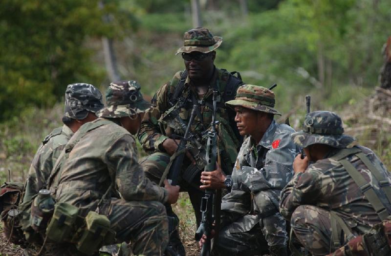 Trước đây, đặc nhiệm Philippines thường xuyên phối hợp đào tạo với đặc nhiệm Mỹ. Tuy nhiên, sự hợp tác giữa quân đội và lực lượng đặc nhiệm 2 nước bị gián đoạn từ khi tổng thống Duterte lên nắm quyền. Ảnh: Philstar.