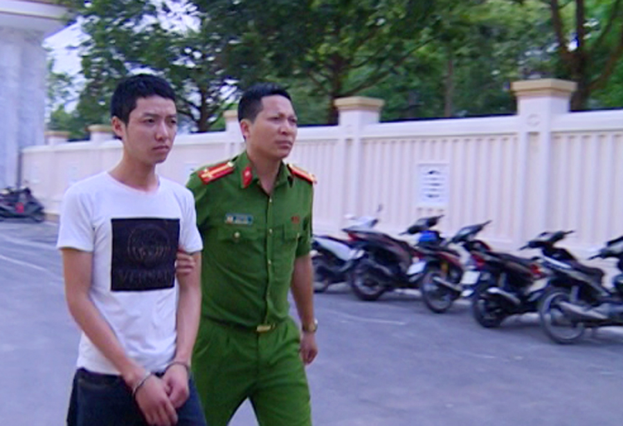 Đối tượng Lê Văn Chín bị bắt giữ. Ảnh: CA Thanh Hóa