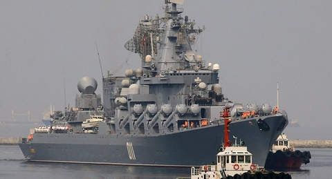 Nga điều tuần dương hạm tên lửa tập trận ở Biển Đông