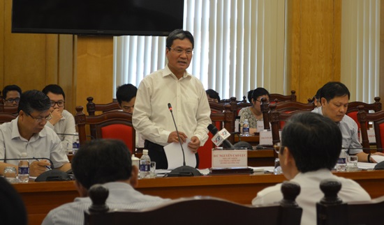 Phó Chủ nhiệm VPCP Nguyễn Cao Lục, Tổ phó Tổ công tác của Thủ tướng, Trưởng đoàn kiểm tra, phát biểu tại buổi làm việc 2. - Ảnh: VGP 