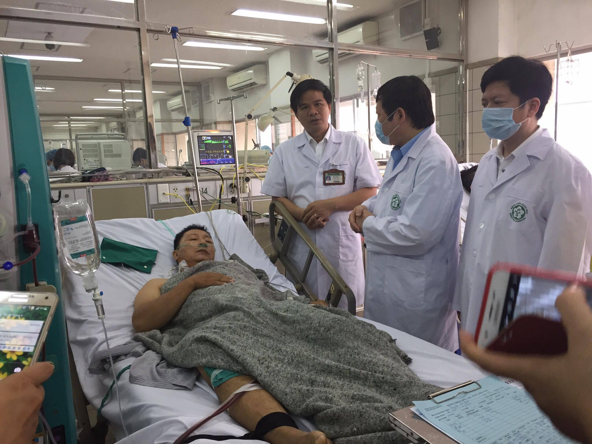 Các bệnh nhân tại Bệnh viện Bạch Mai đang hồi phục sức khỏe.