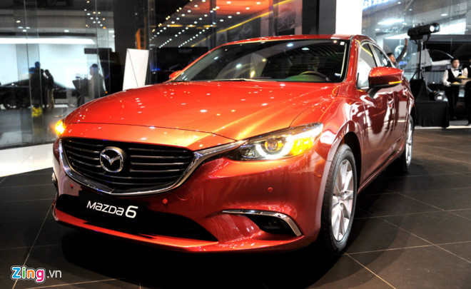 Mazda 6 phiên bản mới được cải tiến nhẹ về ngoại hình và bổ sung nhiều công nghệ mới. Ảnh: 