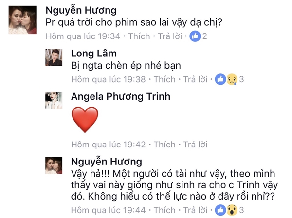 Angela Phương Trinh ngấm ngầm thừa nhận mình bị chèn ép khi bày tỏ sự đồng tình với bình luận của các fan.  Trước sức ép quá lớn, mới đây nhà sản xuất đã lên tiếng. Lý do người này đưa ra là: 