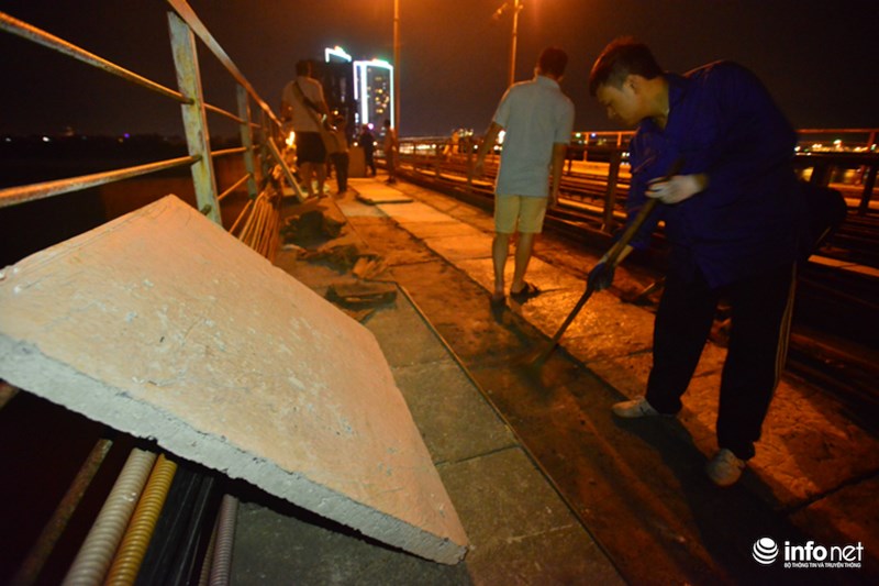 Công ty cổ phần đường sắt Hà Hải (Tổng công ty đường sắt Việt Nam), đơn vị quản lý cầu Long Biên cho biết, cầu vẫn đang trong quá trình sửa chữa, nâng cấp theo dự án bảo trì, nâng cấp cầu đến năm 2025. Dự kiến, cuối năm 2017, việc sửa chữa, gia cố mặt đường sẽ hoàn thiện. 