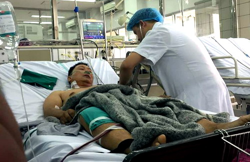 Các bệnh nhân tại Bệnh viện Bạch Mai đang hồi phục sức khỏe.