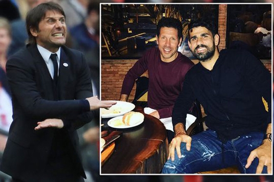 Cãi thày mới nhưng lại vui vẻ với thày cũ, Costa khiến HLV Conte không hài lòng!