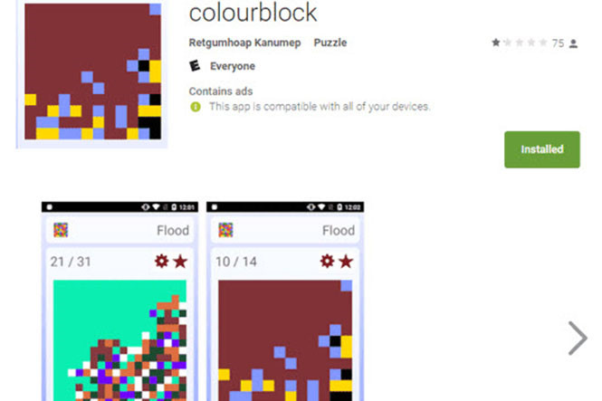 Colourblock có chứa mã độc hại gây nguy hiểm cho thiết bị Android? ẢNH: THEHACKERNEWS