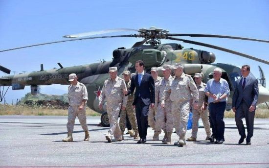 Tổng thống Assad đến thăm căn cứ của Nga