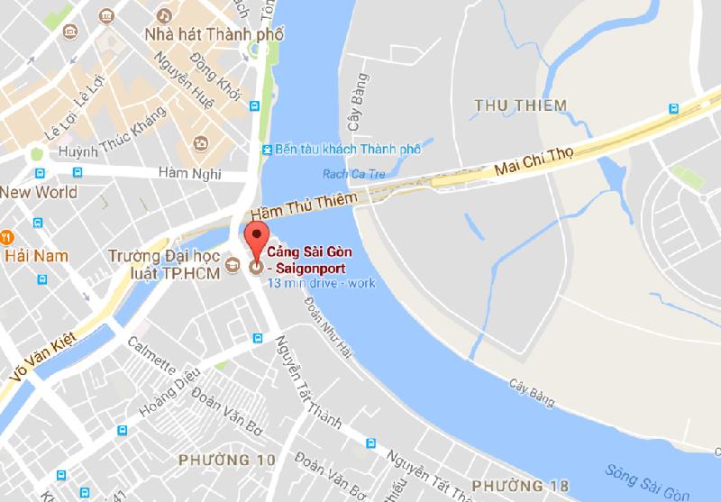 Vụ cháy xảy ra trong cảng Sài Gòn. Ảnh: 